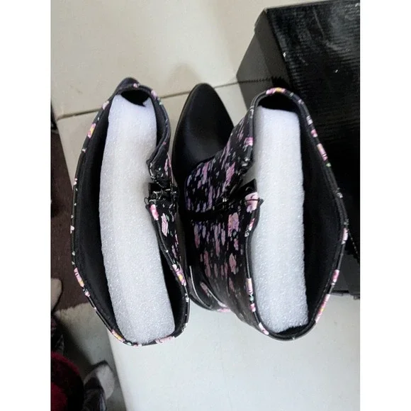 Pierre Dumas Wilder-54 Floral Cowboy Boots Black Women's Size 10M Western Boho - Picture 11 of 13